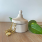 Small Ridged Round Trinket Storage Box image 1