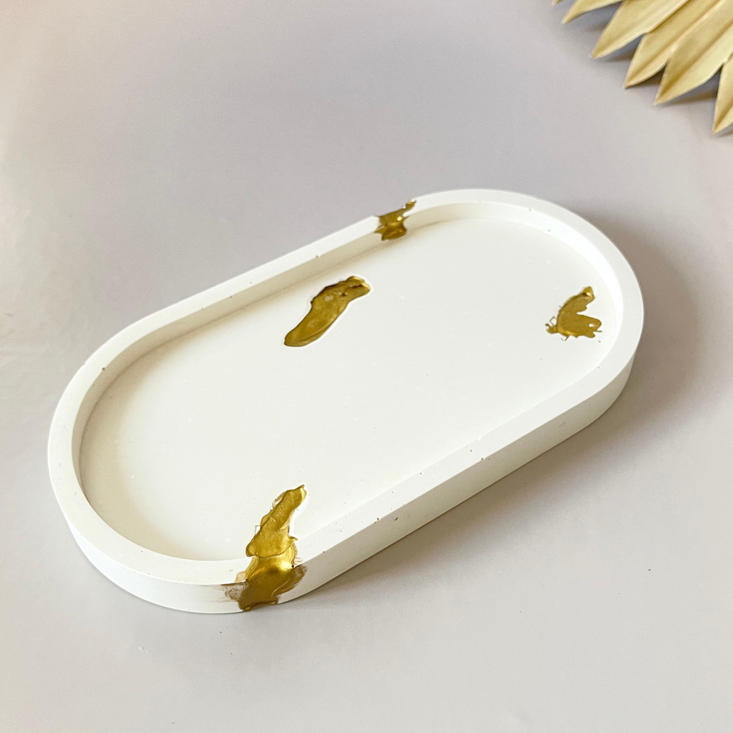 Melted Gold Catchall Oval Tray image 0