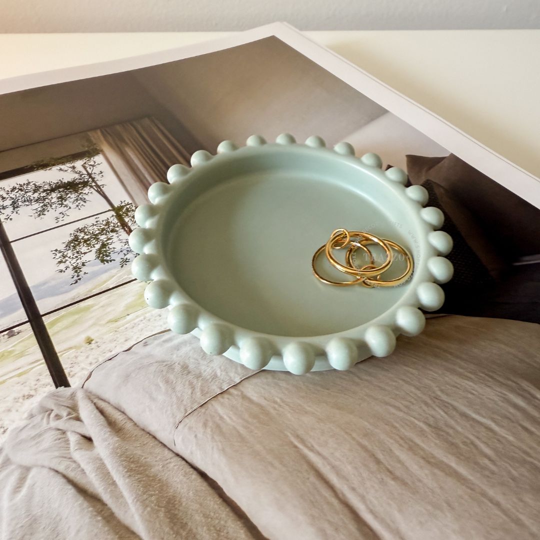 Beaded Edge Trinket Dish