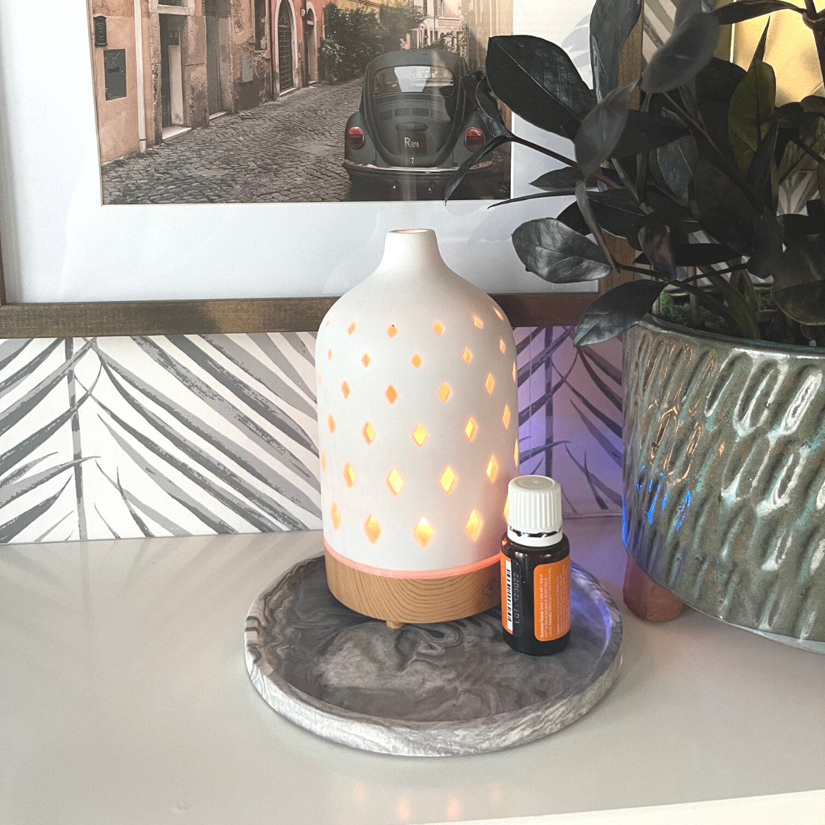 Marbleized Decorative Tray image 0