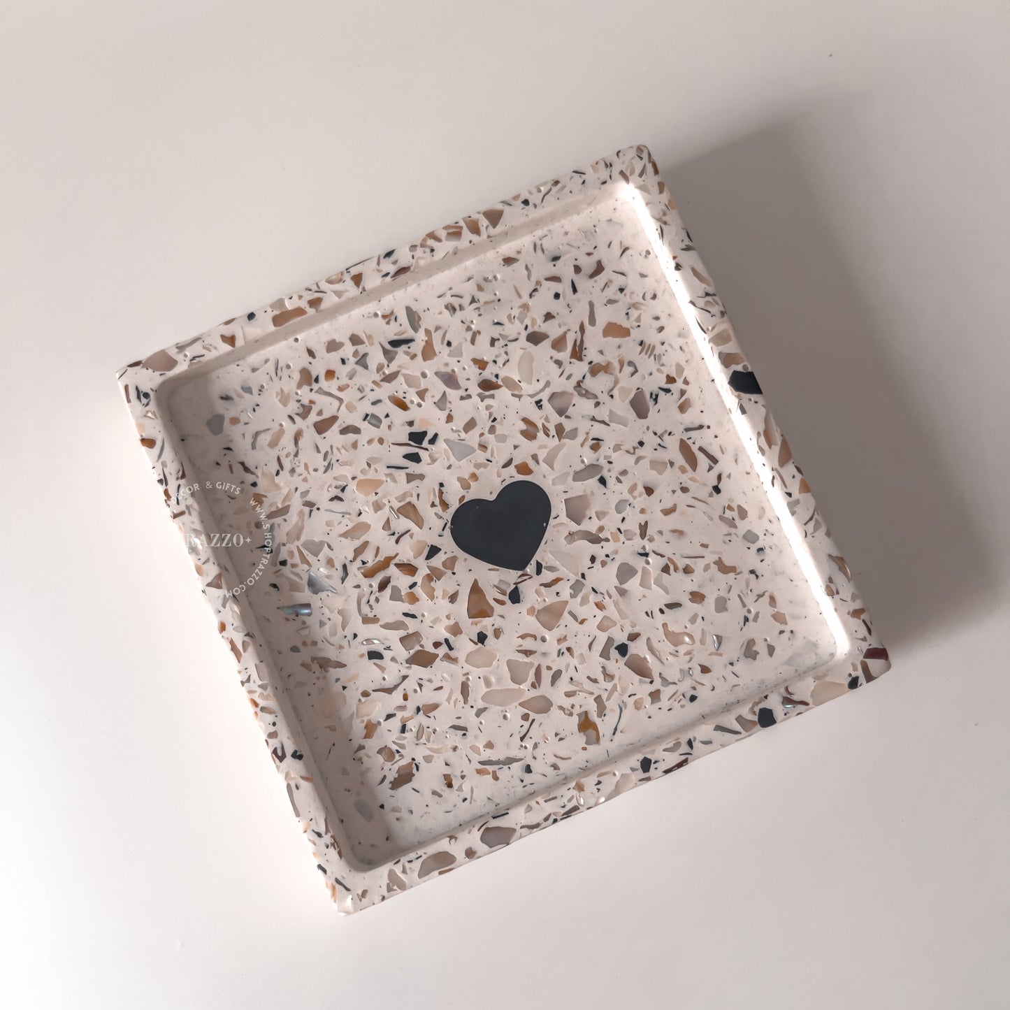 Pearl  Terrazzo Coaster | Candle Tray | Jewelry Dish image 7
