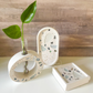 Smoky Pearl Treasures: Mother of Pearl & Sea Glass Terrazzo image 0