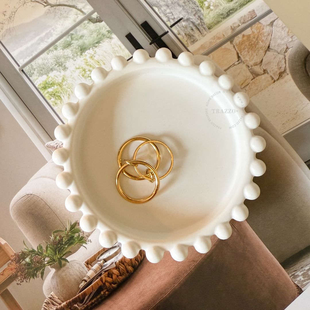 Beaded Edge Trinket Dish