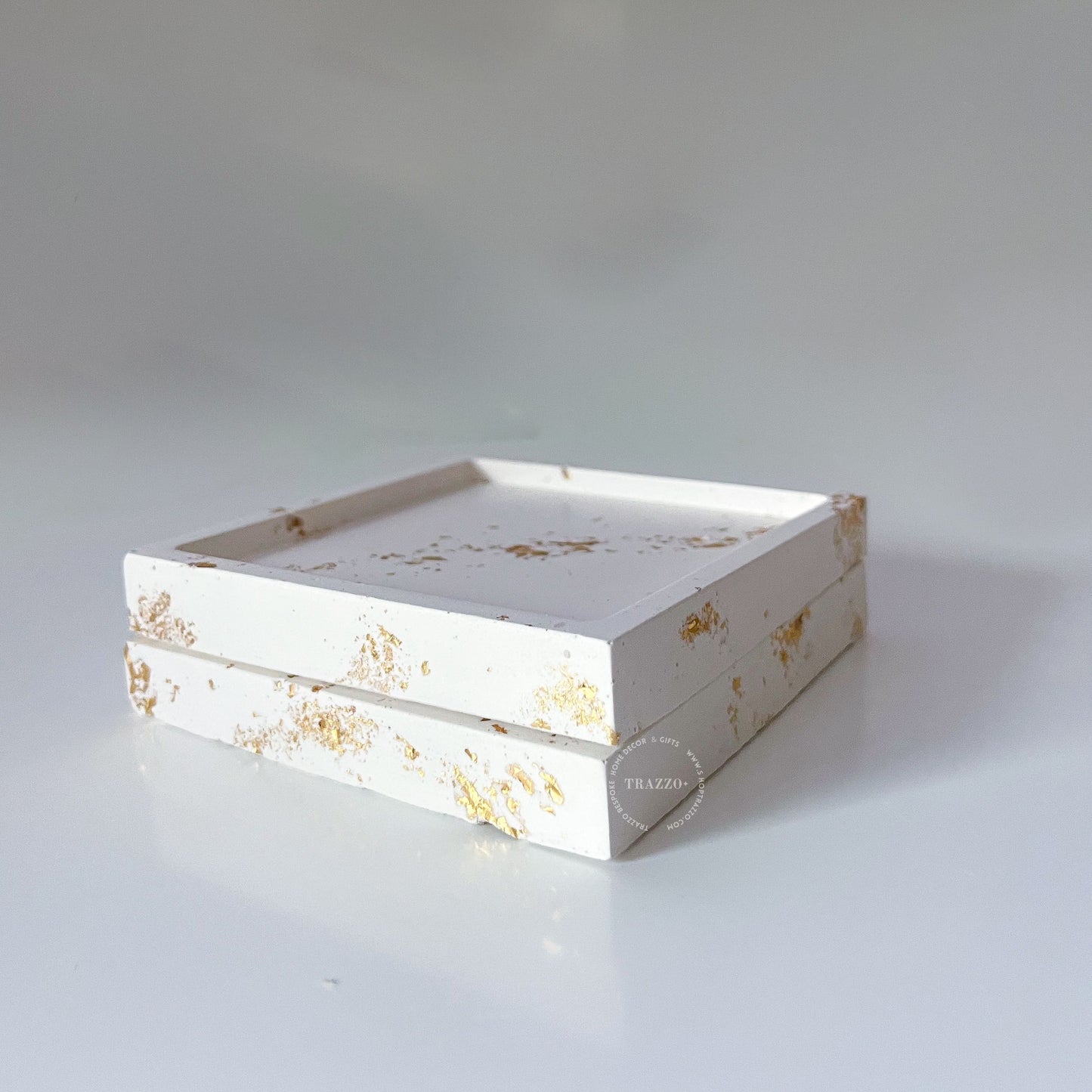 Gold Leaf Luxe Mini Dish | Coaster | Candle Tray image 3