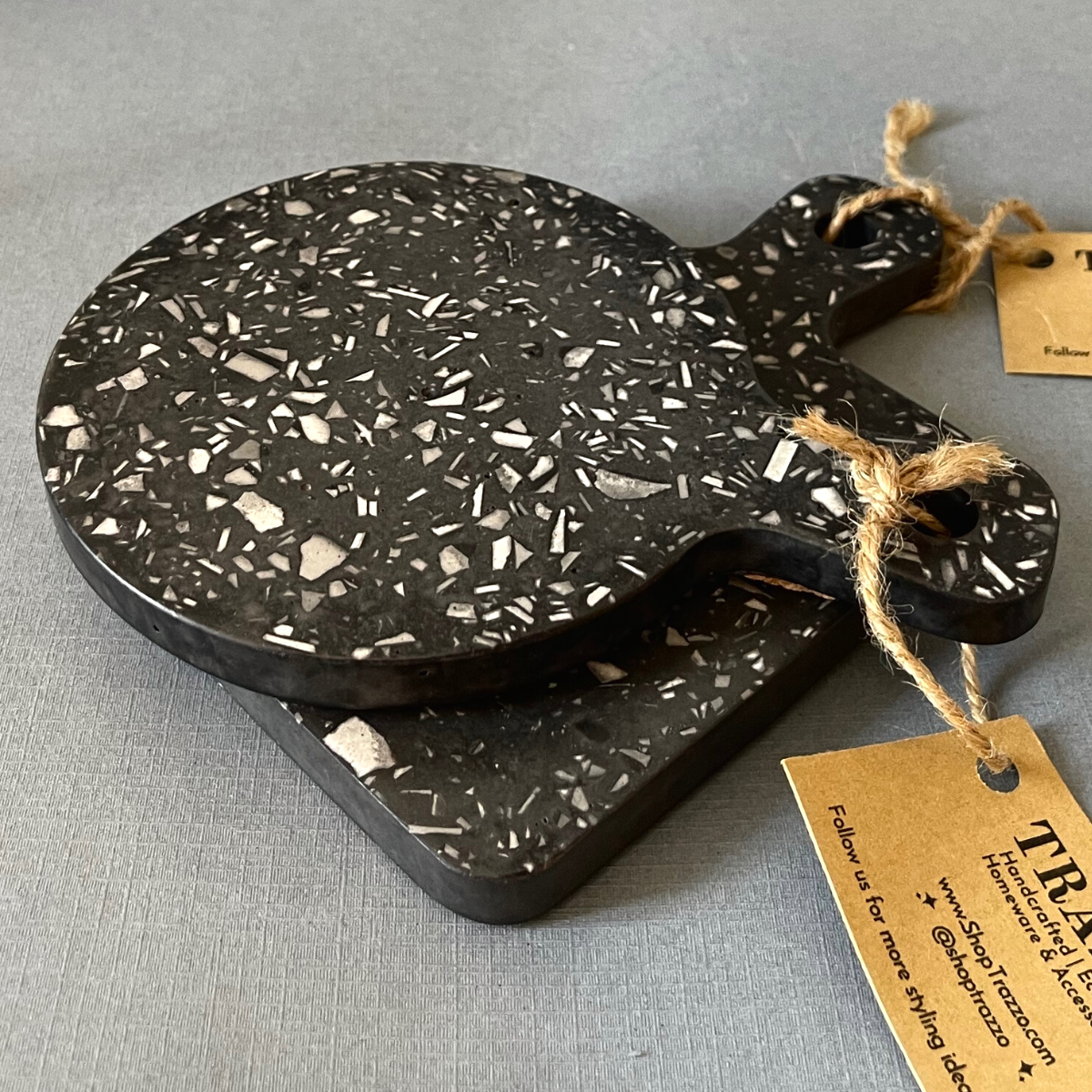 Black Terrazzo Serving Coaster image 1