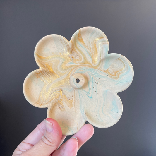 Flower Incense Holder & Trinket Dish image 0