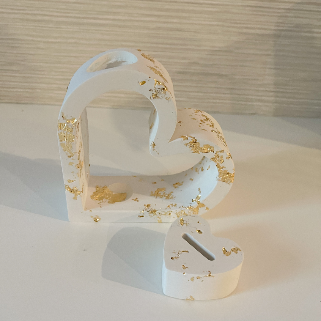 Gold Leaf Heart Shaped Bud Vase | Propagation Station image 5