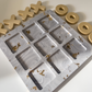 Marbled Gold Leaf Tac Toe Board Game image 3