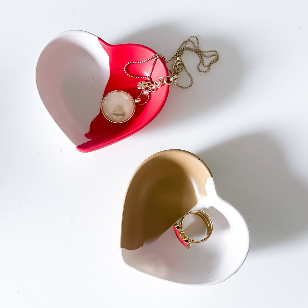 Two Tone Small Heart Dish image 0