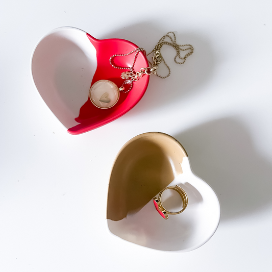 Two Tone Small Heart Dish image 0