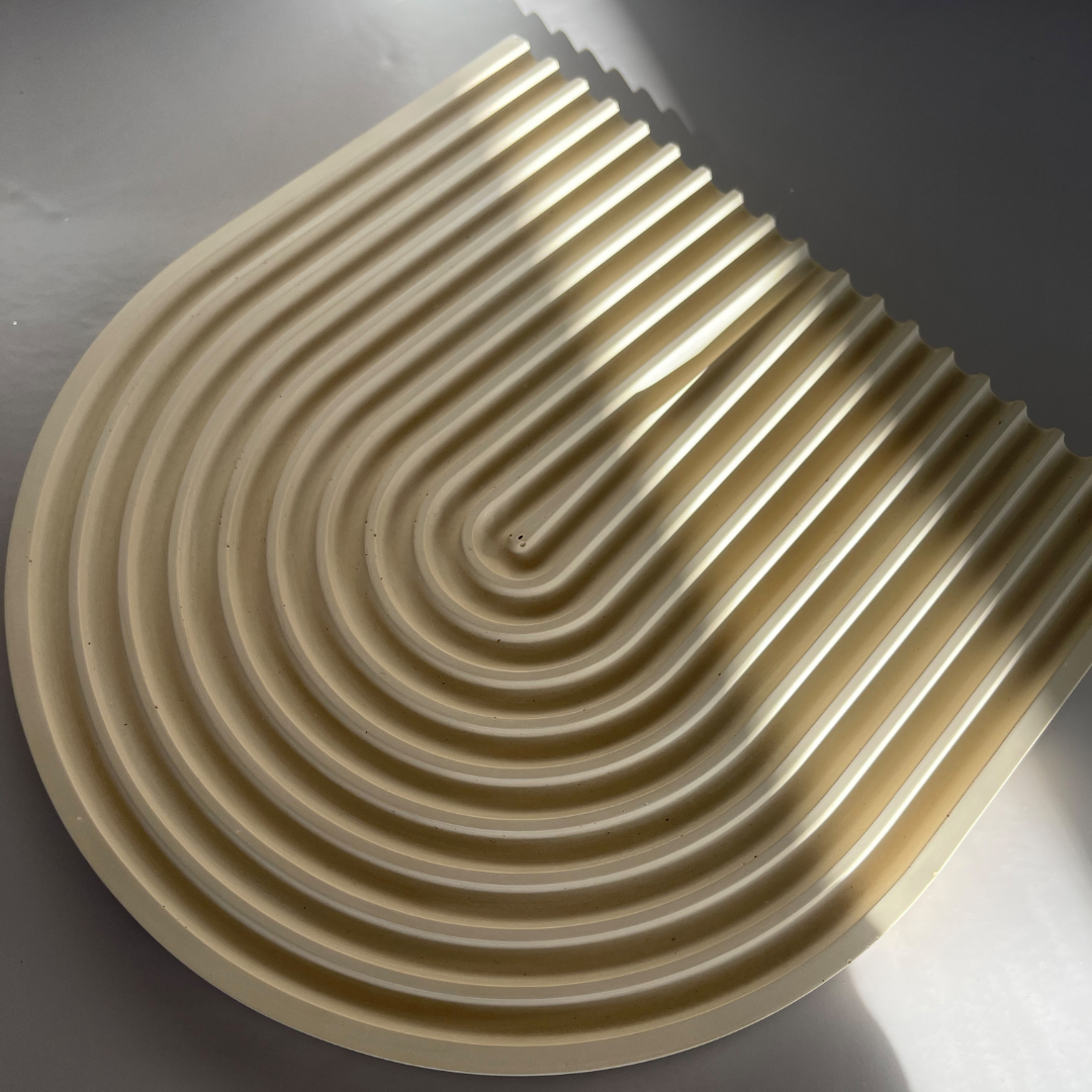Buff Ridged Arch Styling Tray image 2