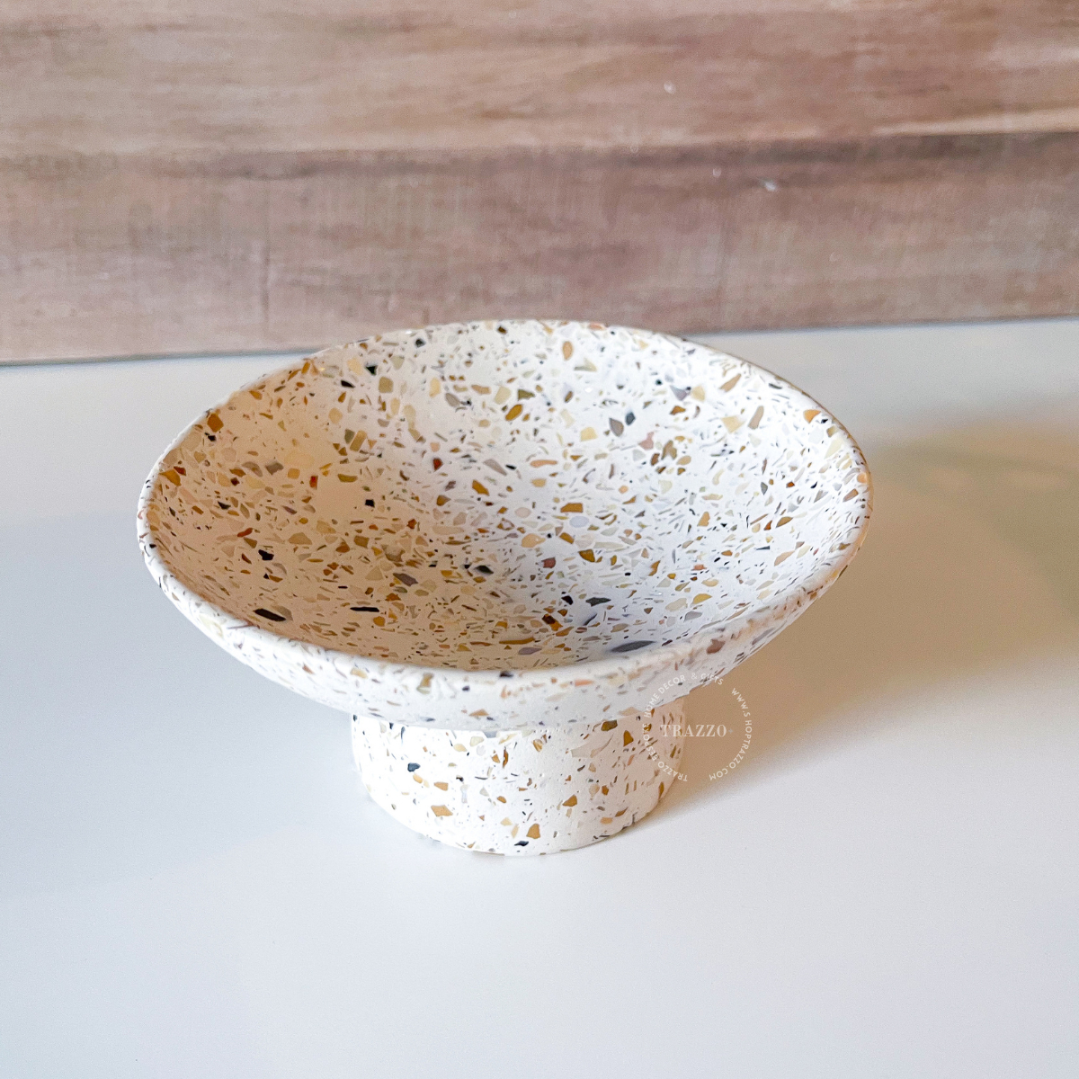 Terrazzo Pearl Pedestal Bowl image 6
