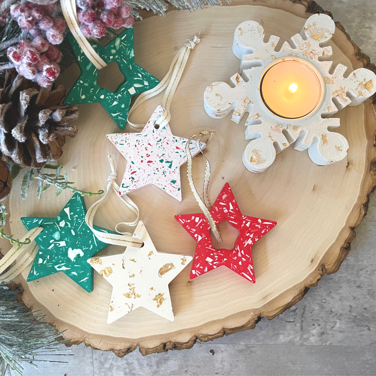 Snowflake Tea Light Candle Holder image 2