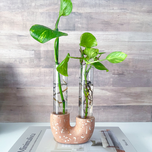 Neutral Terrazzo Propagation Station | Taper Candle Holder image 0