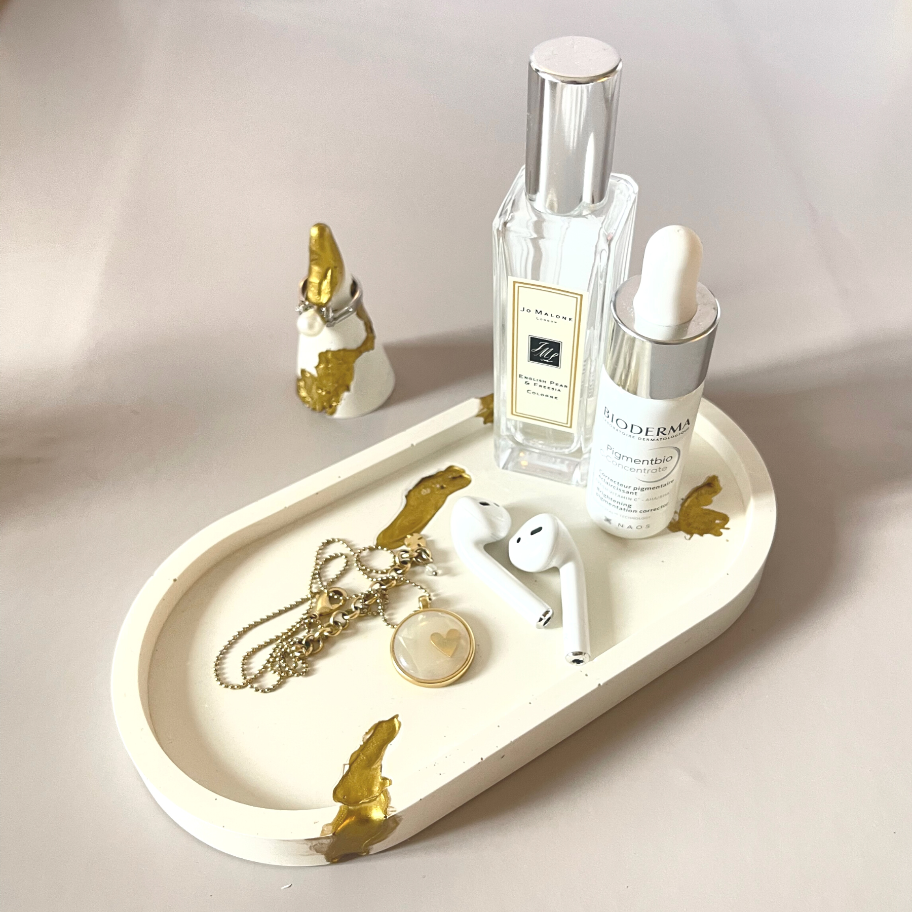 Melted Gold Catchall Oval Tray image 2