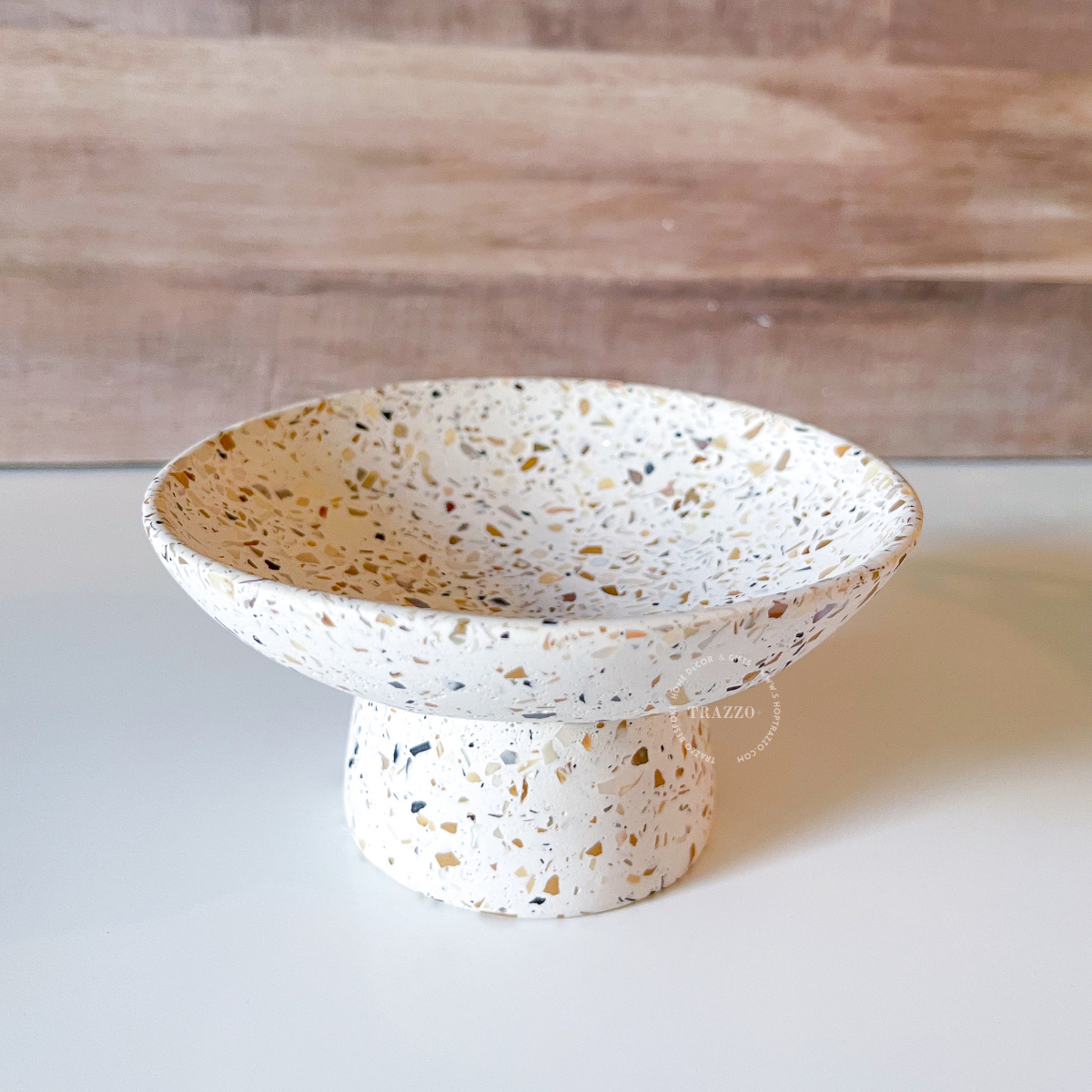 Terrazzo Pearl Pedestal Bowl image 4