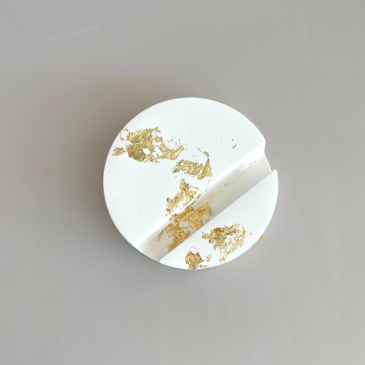 Gold Leaf Phone/Tablet Stand & Business Card Holder image 1