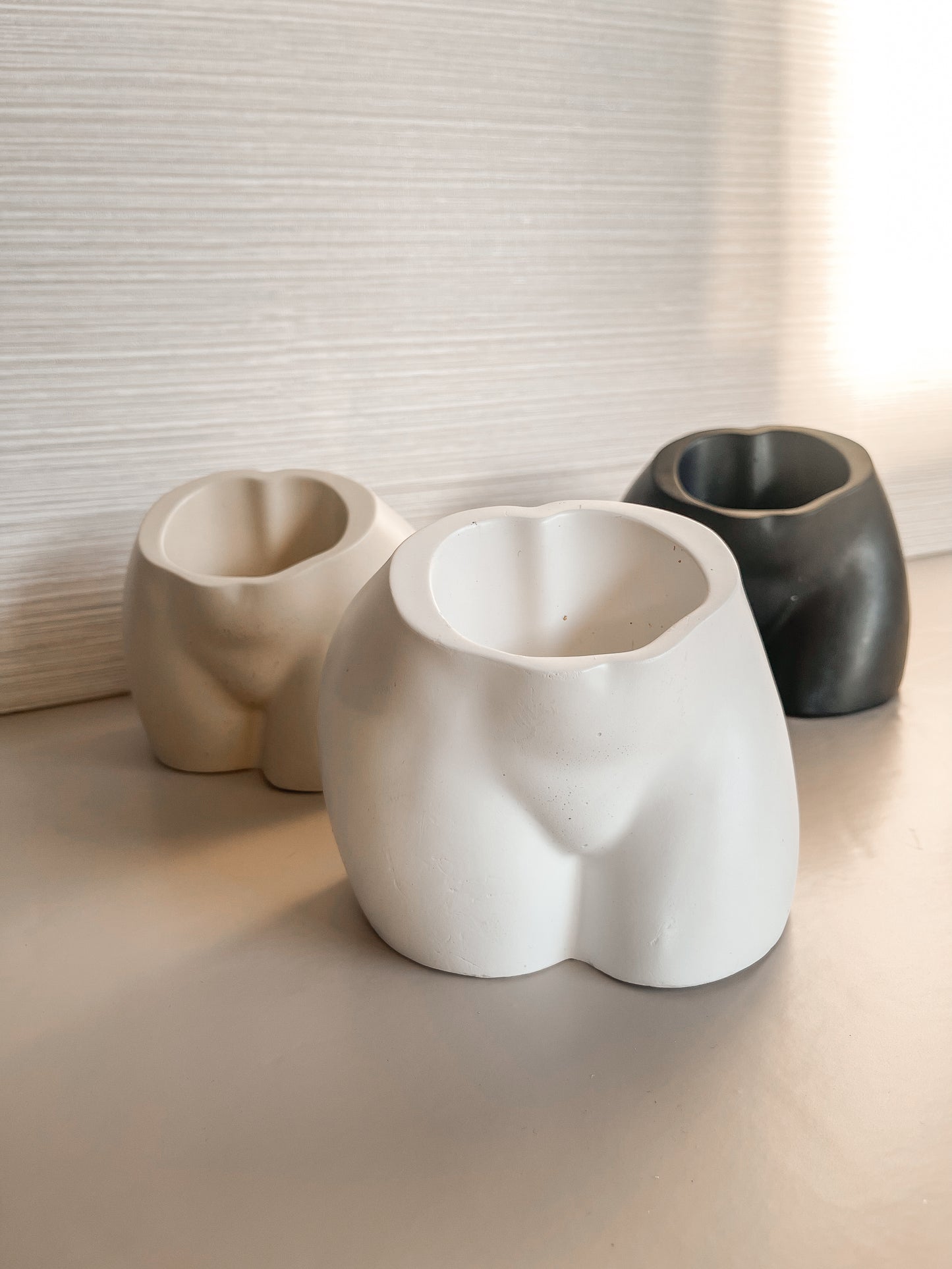 Gold Leaf Butt Vase & Matchstick Holder image 4