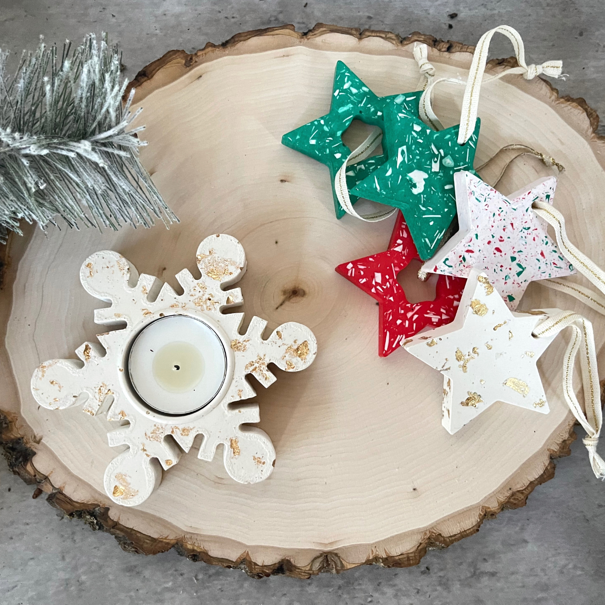 Snowflake Tea Light Candle Holder image 3