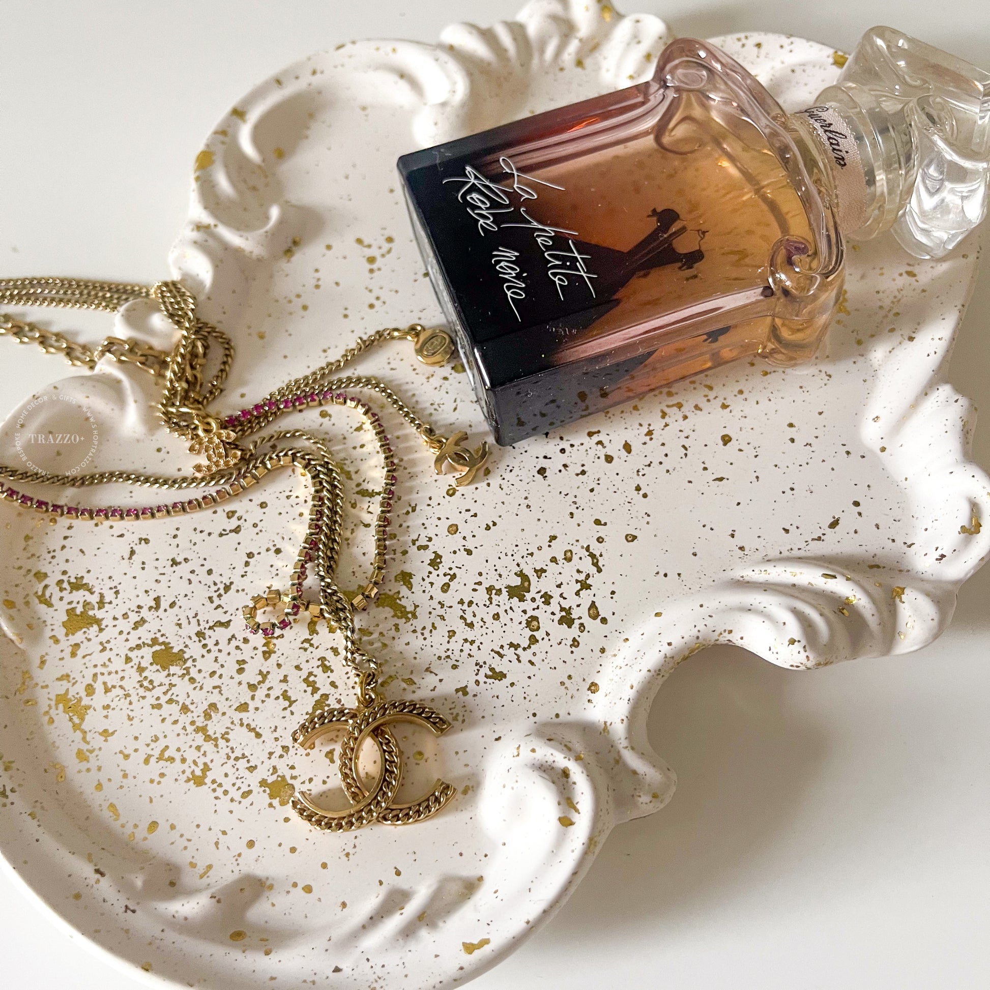 Baroque Gold Speckled Trinket Tray image 4