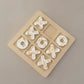 Champagne Beige Tic Tac Toe Table Game image 0