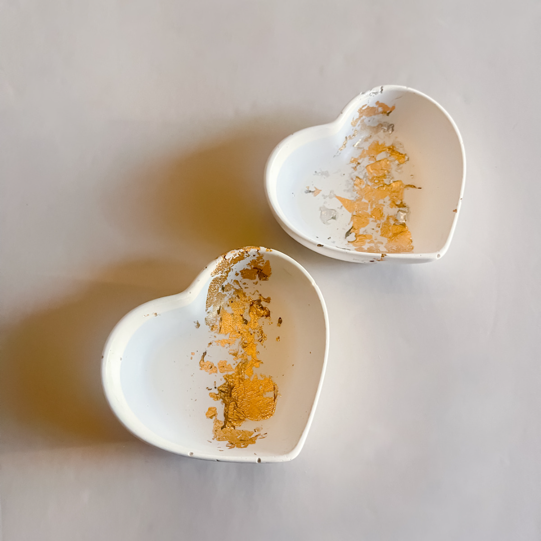 Gold Leaf Mini Heart Dish image 3