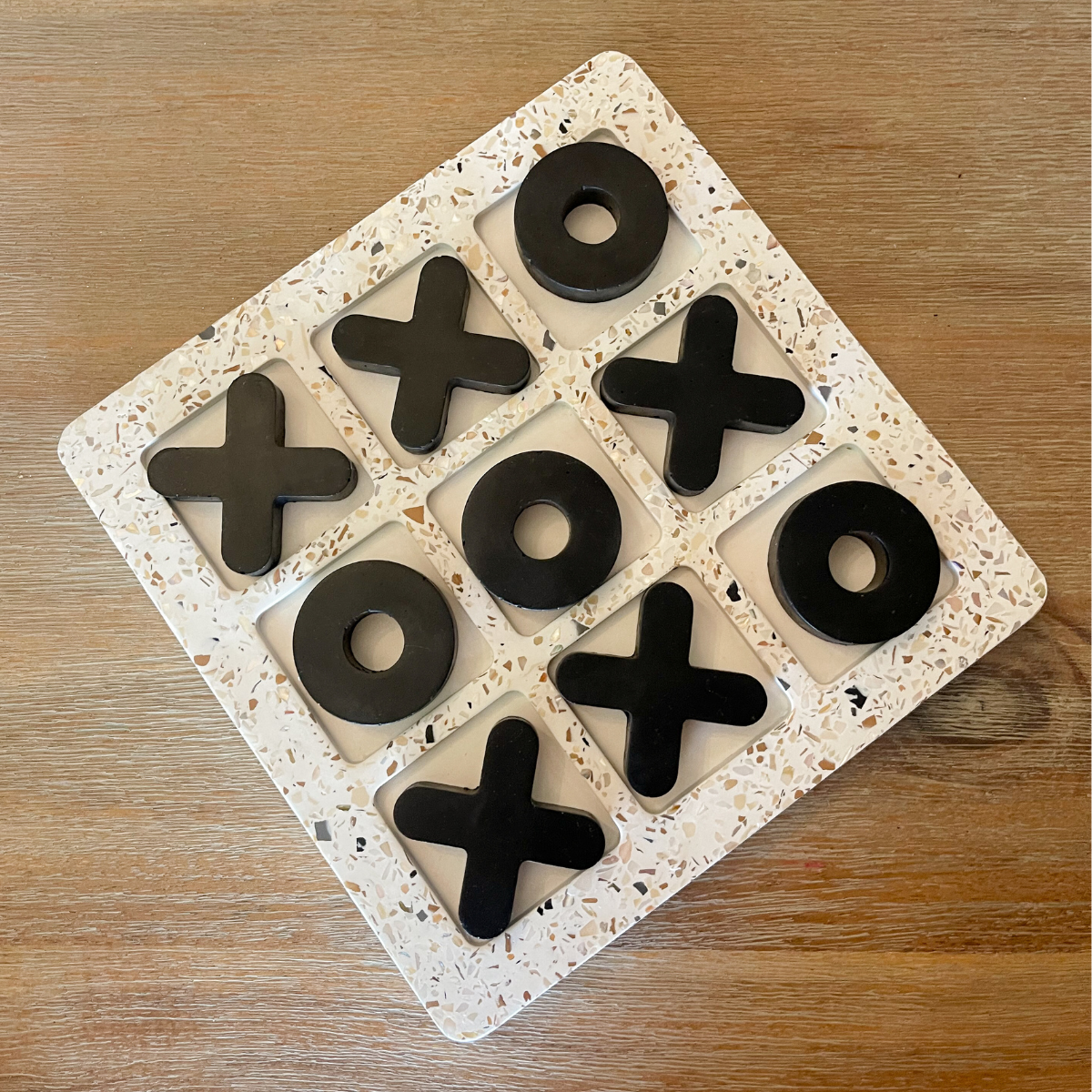 TerrazzoTic Tac Toe Board Game image 0