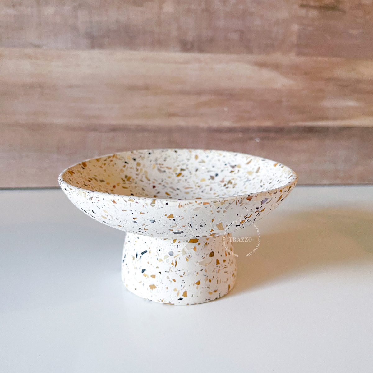 Terrazzo Pearl Pedestal Bowl image 7