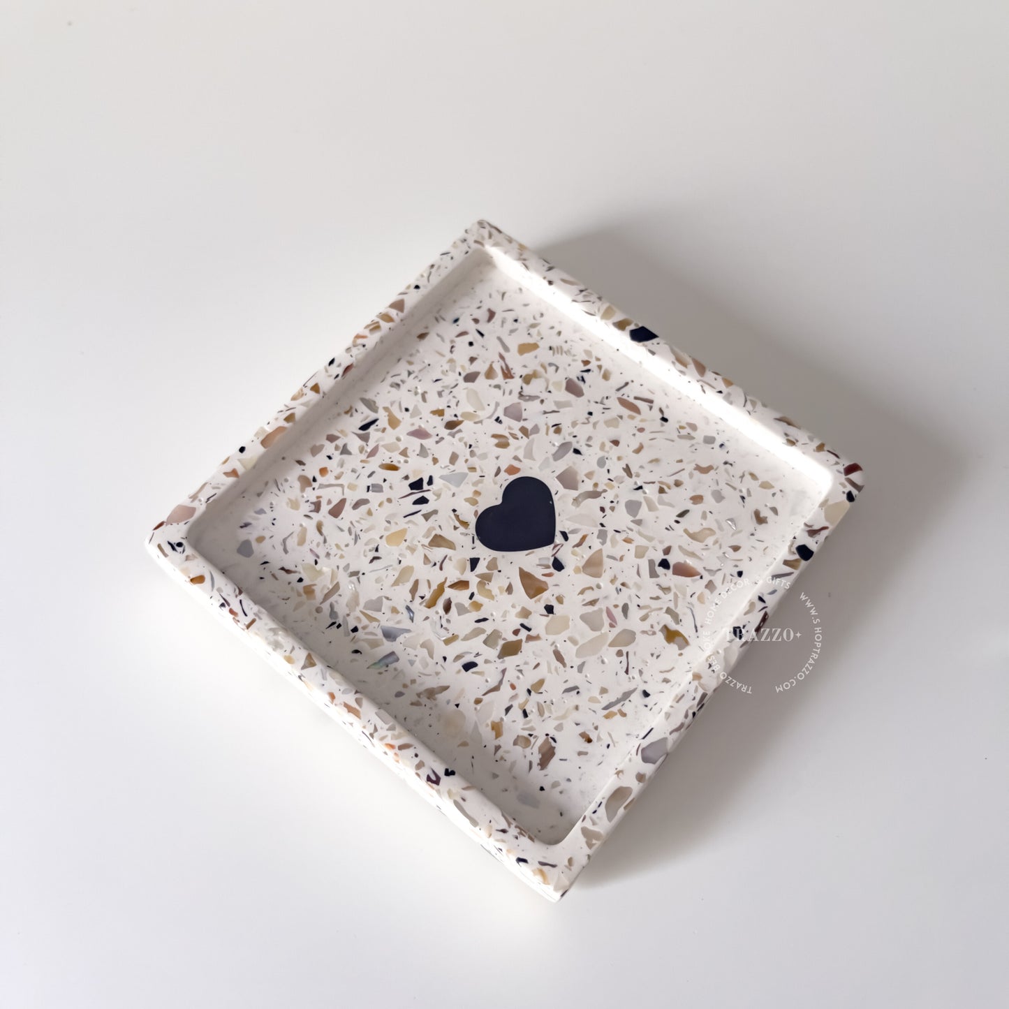 Pearl  Terrazzo Coaster | Candle Tray | Jewelry Dish image 5