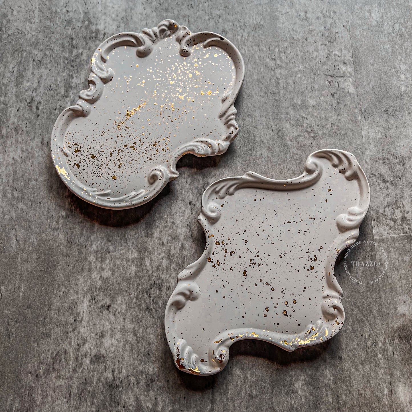 Baroque Gold Speckled Trinket Tray image 10