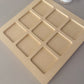 Champagne Beige Tic Tac Toe Table Game image 2