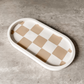 Checkered Terrazzo Oval Tray image 1