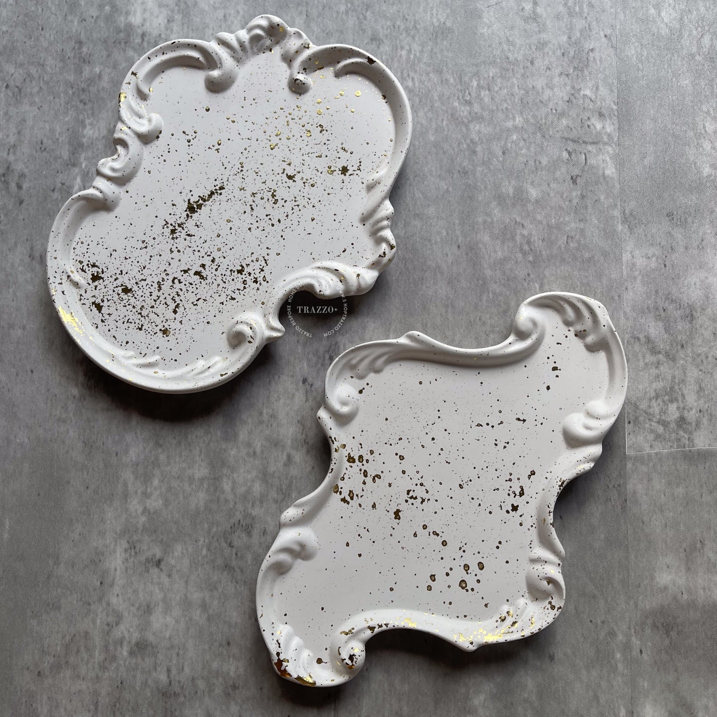 Baroque Gold Speckled Trinket Tray image 9