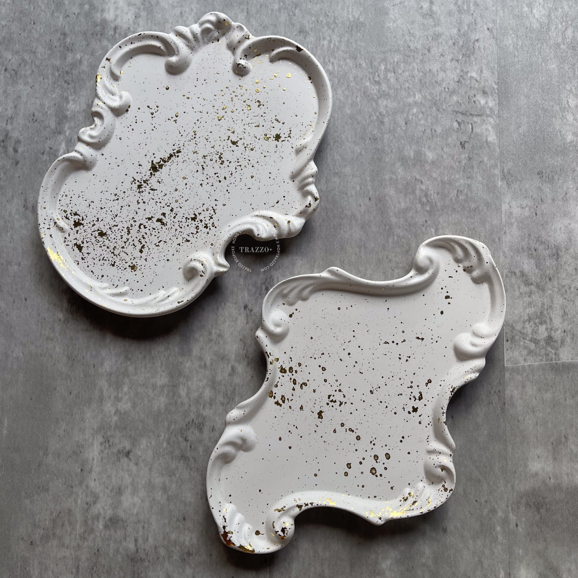 Baroque Gold Speckled Trinket Tray image 9