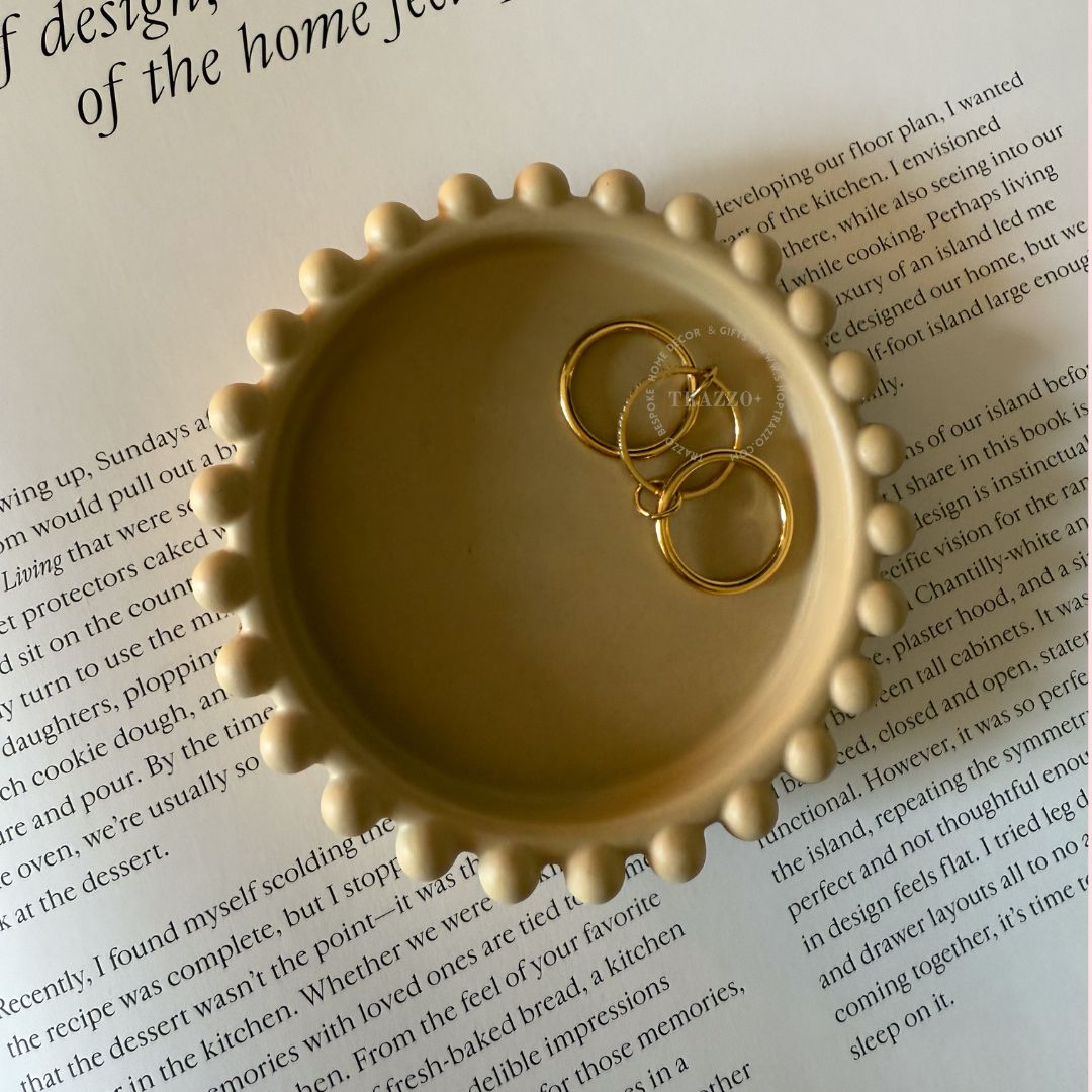 Beaded Edge Trinket Dish