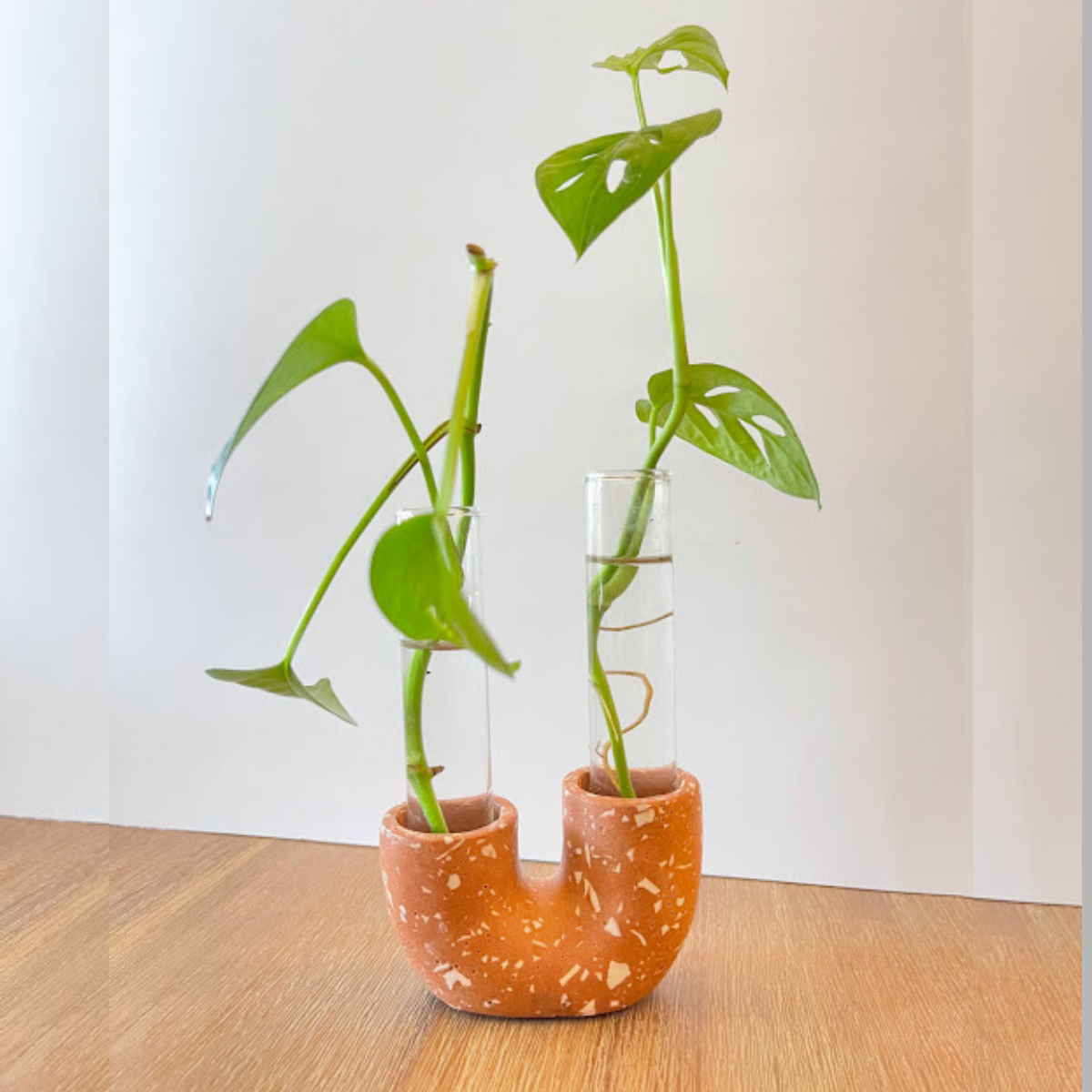 Neutral Terrazzo Propagation Station | Taper Candle Holder image 2