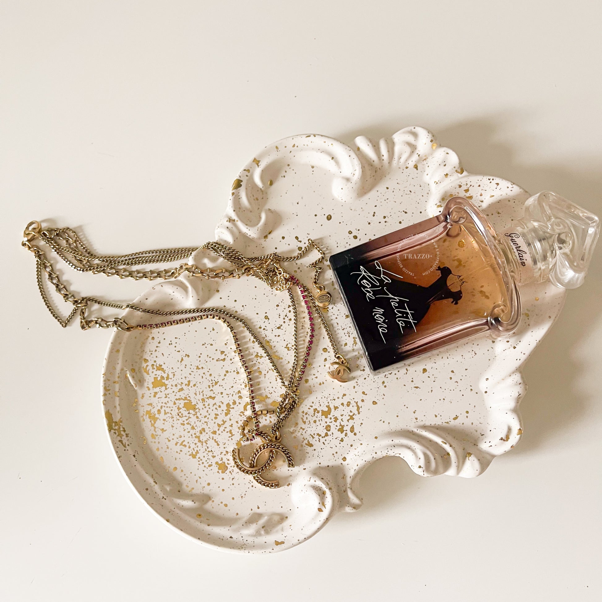 Baroque Gold Speckled Trinket Tray image 3