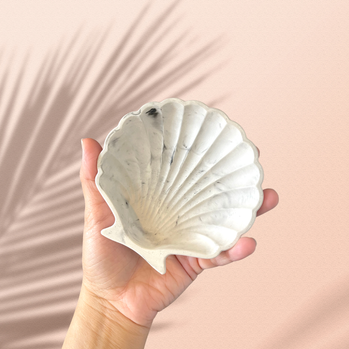 Marbleized Seashell Trinket Dish image 0