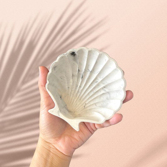 Marbleized Seashell Trinket Dish image 0