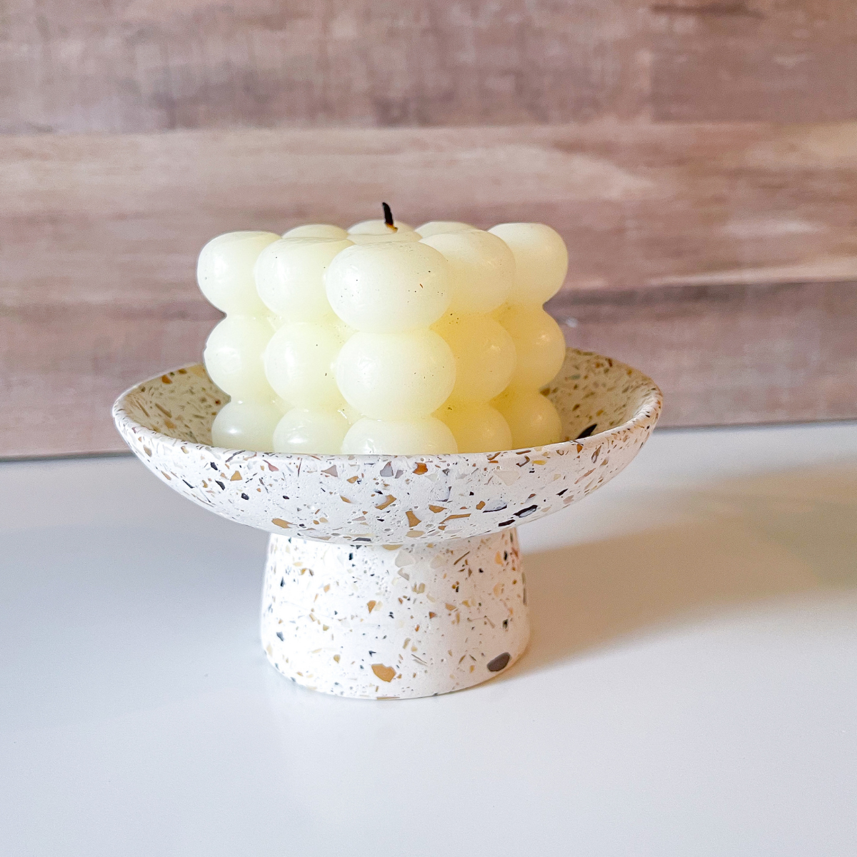 Terrazzo Pearl Pedestal Bowl image 3