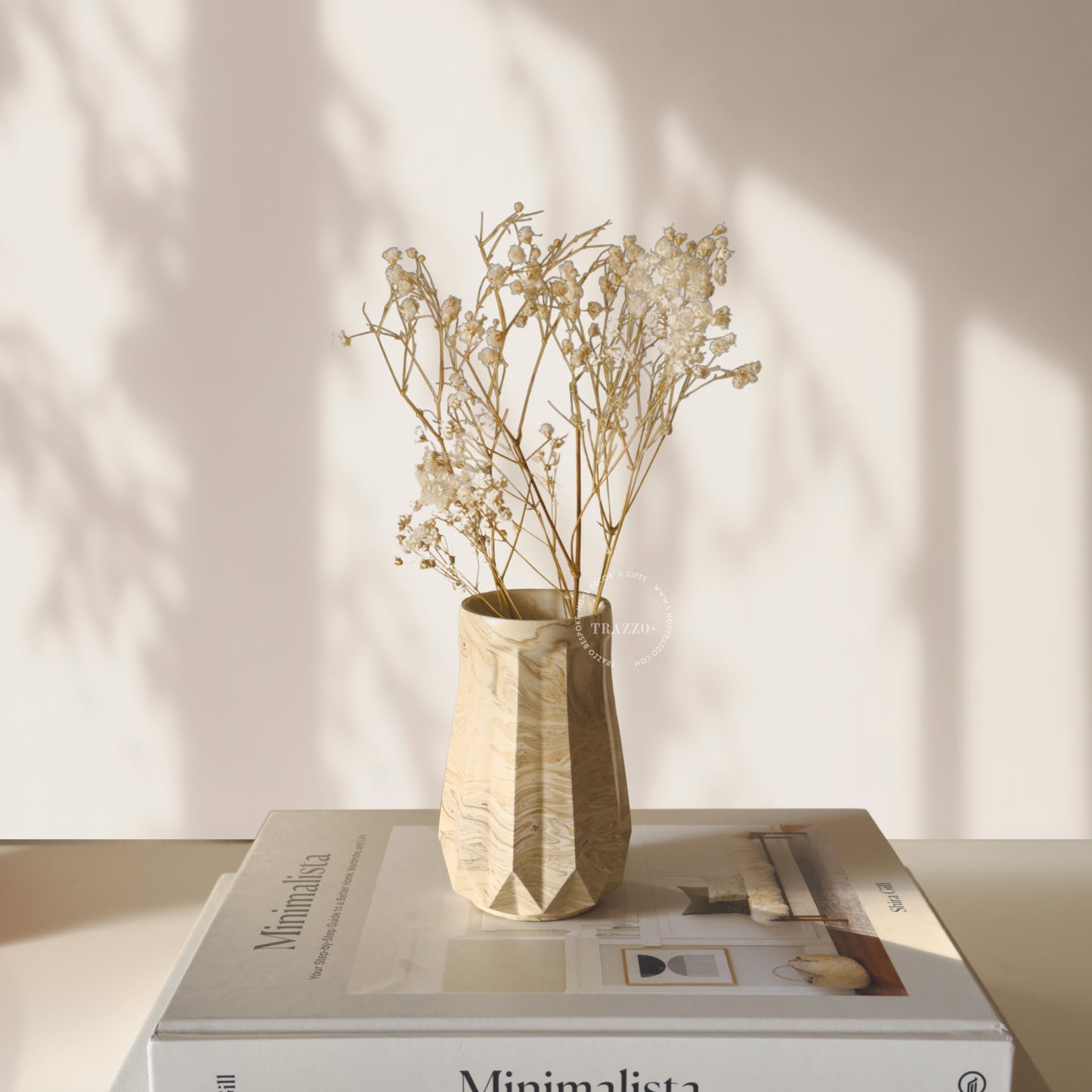Scandinavian-Style Marbled Vase image 1