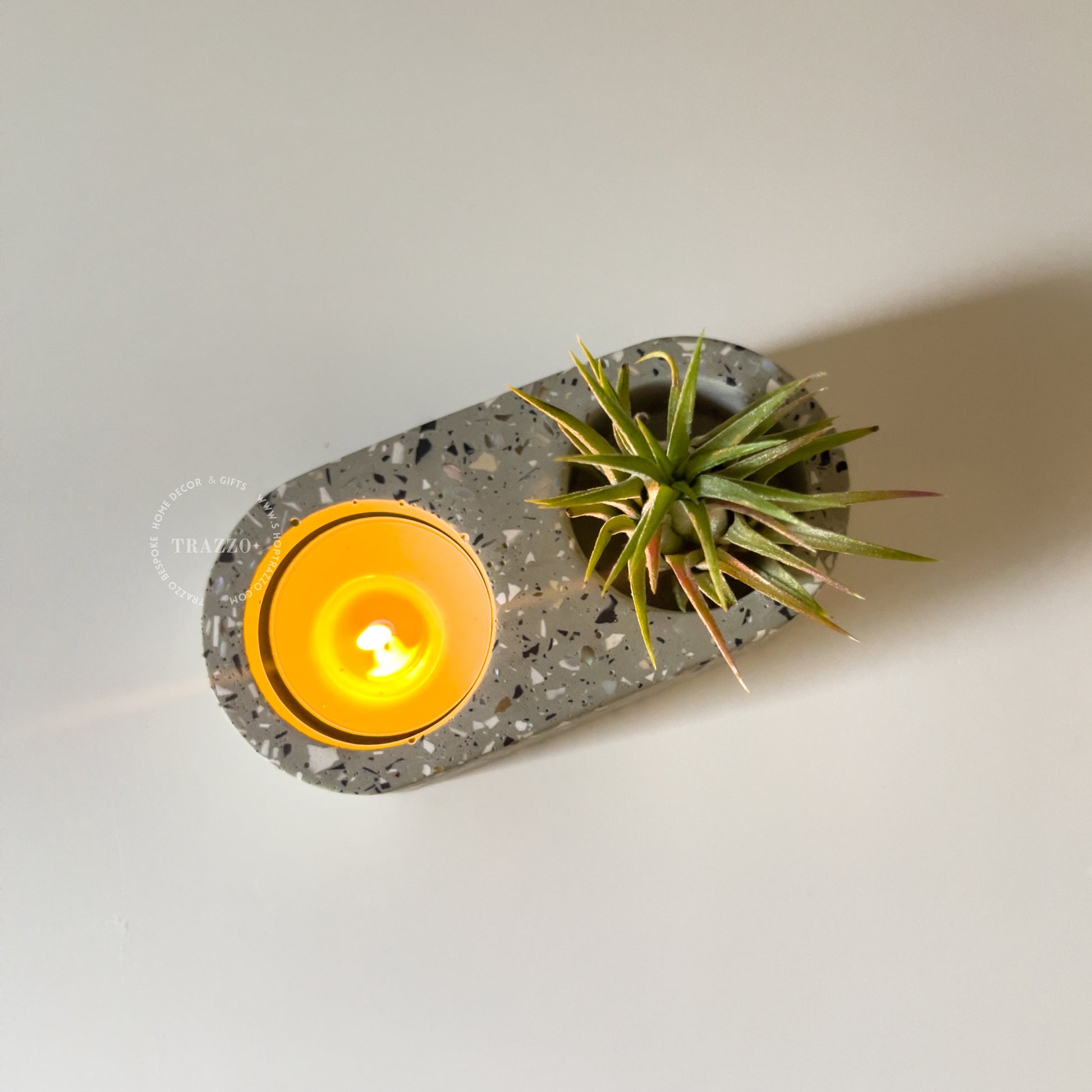 Terrazzo Tealight Candle Holder | Air Plant & Succulent Holder image 2