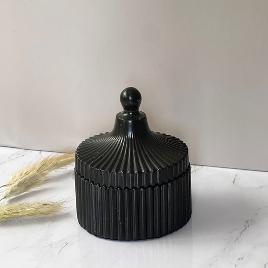Small Ridged Round Trinket Storage Box image 0