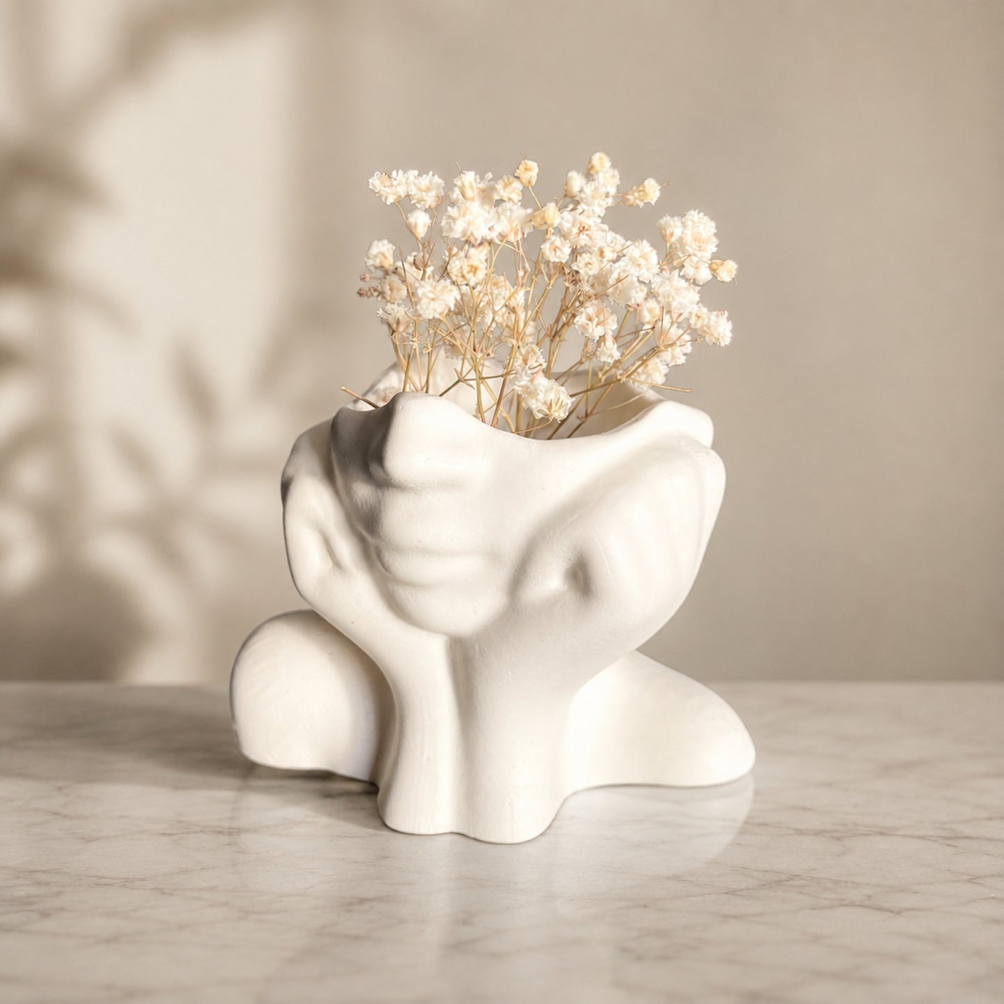 Abstract Face Head Planter
