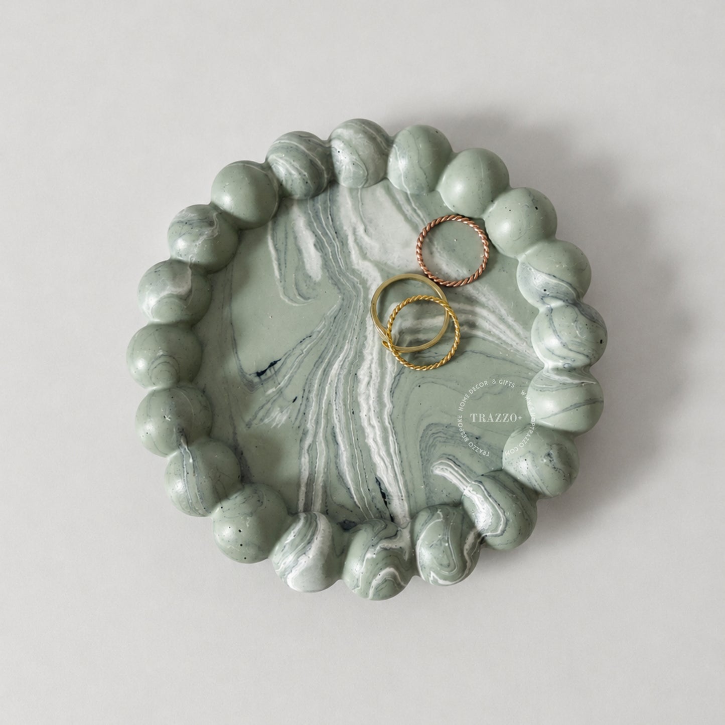 Beaded Bubble Tray: Coaster + Candle Holder + Jewelry Dish