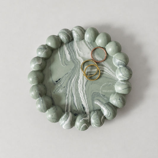 Beaded Bubble Tray: Coaster + Candle Holder + Jewelry Dish