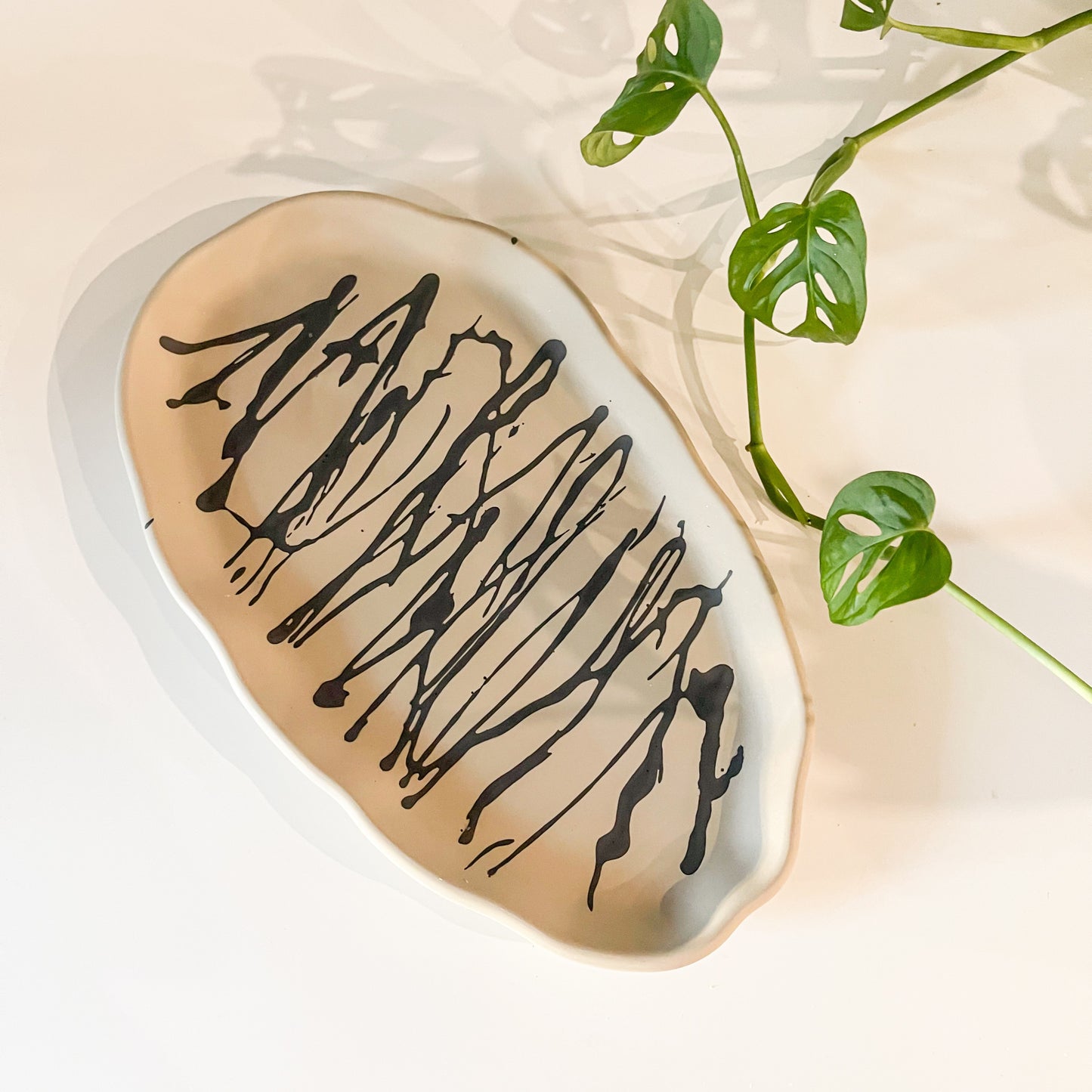 Large Organic Oval Tray