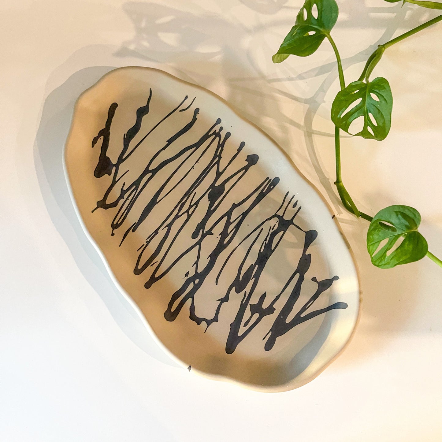 Large Organic Oval Tray