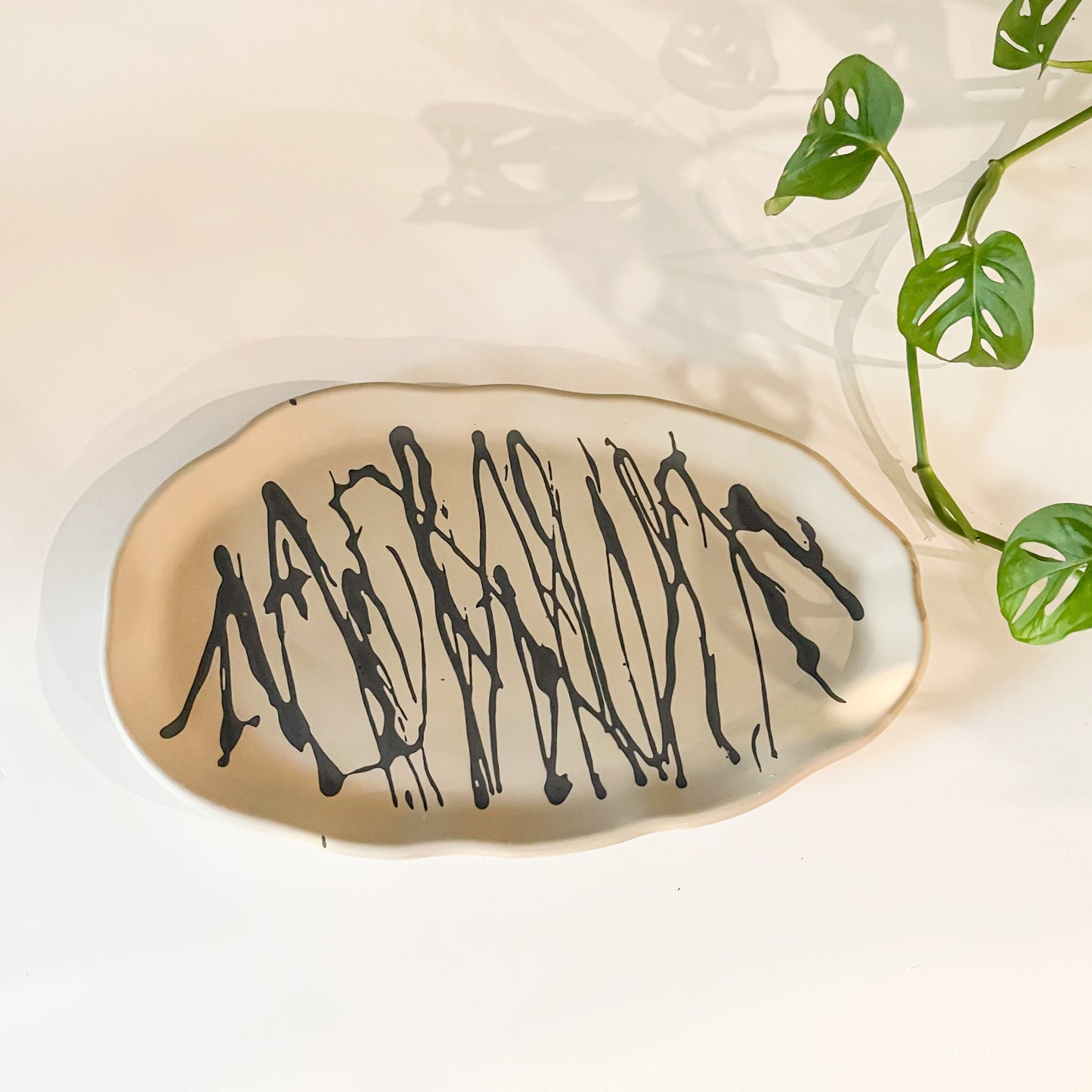 Large Organic Oval Tray