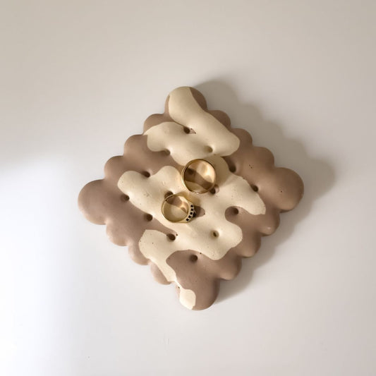 Pop Tart Dish - Mocha | Coaster + Candle Tray